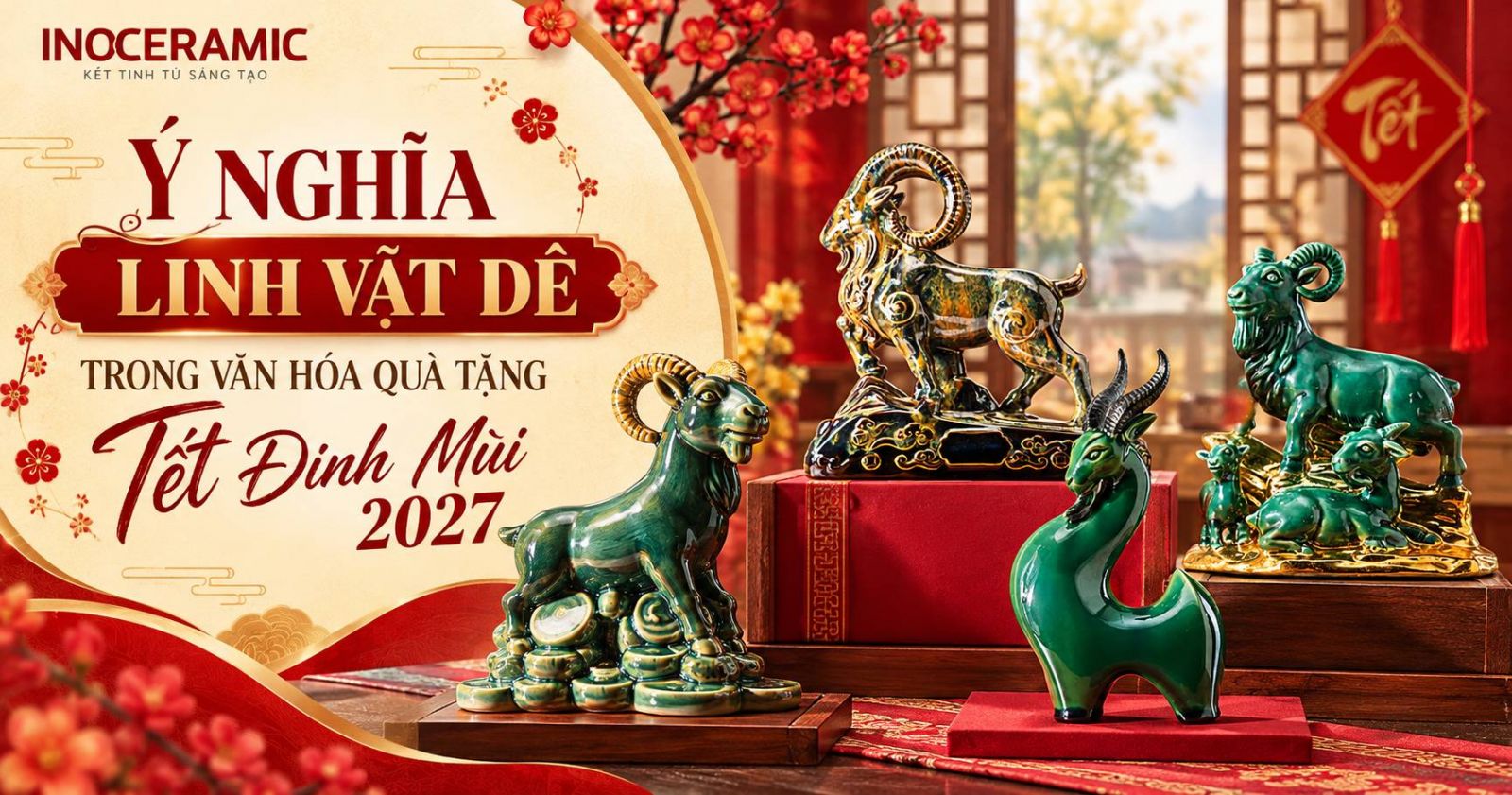 Ý nghĩa linh vật dê trong văn hóa quà tặng Tết Đinh Mùi 2027