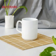 Ly Trụ Quai Vuông Trắng