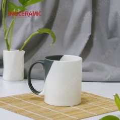 Ly Trụ Quai C 2 Màu Men Matt