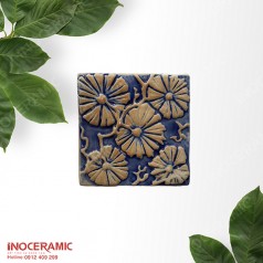 Gạch mosaic lá cọ màu xanh