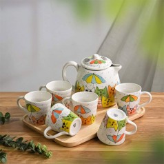 Bộ Bình Nước Vẽ Tay 01