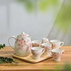 Bộ Bình Nước Vẽ Tay 03