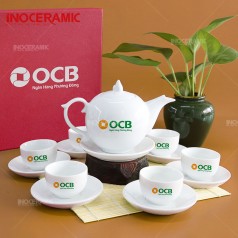 Ấm Chén In Logo OCB