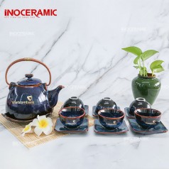 Ấm Chén In Logo Vietcombank
