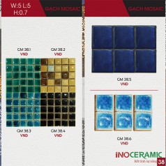 Gạch Mosaic Thủy Tinh Bát Tràng