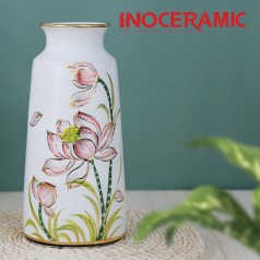 Lọ hoa vẽ Hồng Liên H29