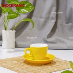 Ly Espresso Sứ Vàng