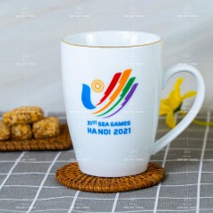 Ly sứ Bầu cao in logo Seagame 2022