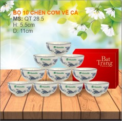 Bộ 10 Chén Cá Đàn