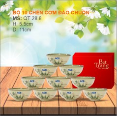 Bộ 10 chén Đào Chuồn