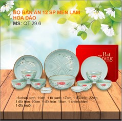 Bộ Bàn Ăn Lam Hoa Đào