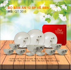 Bộ bàn ăn Sen Đen