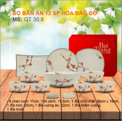 Bộ Bàn Ăn Đào Đỏ