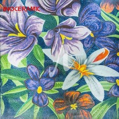 Tranh Mosaic Trăm Hoa Khoe Sắc