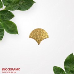 Gạch mosaic vảy cá mạ đồng